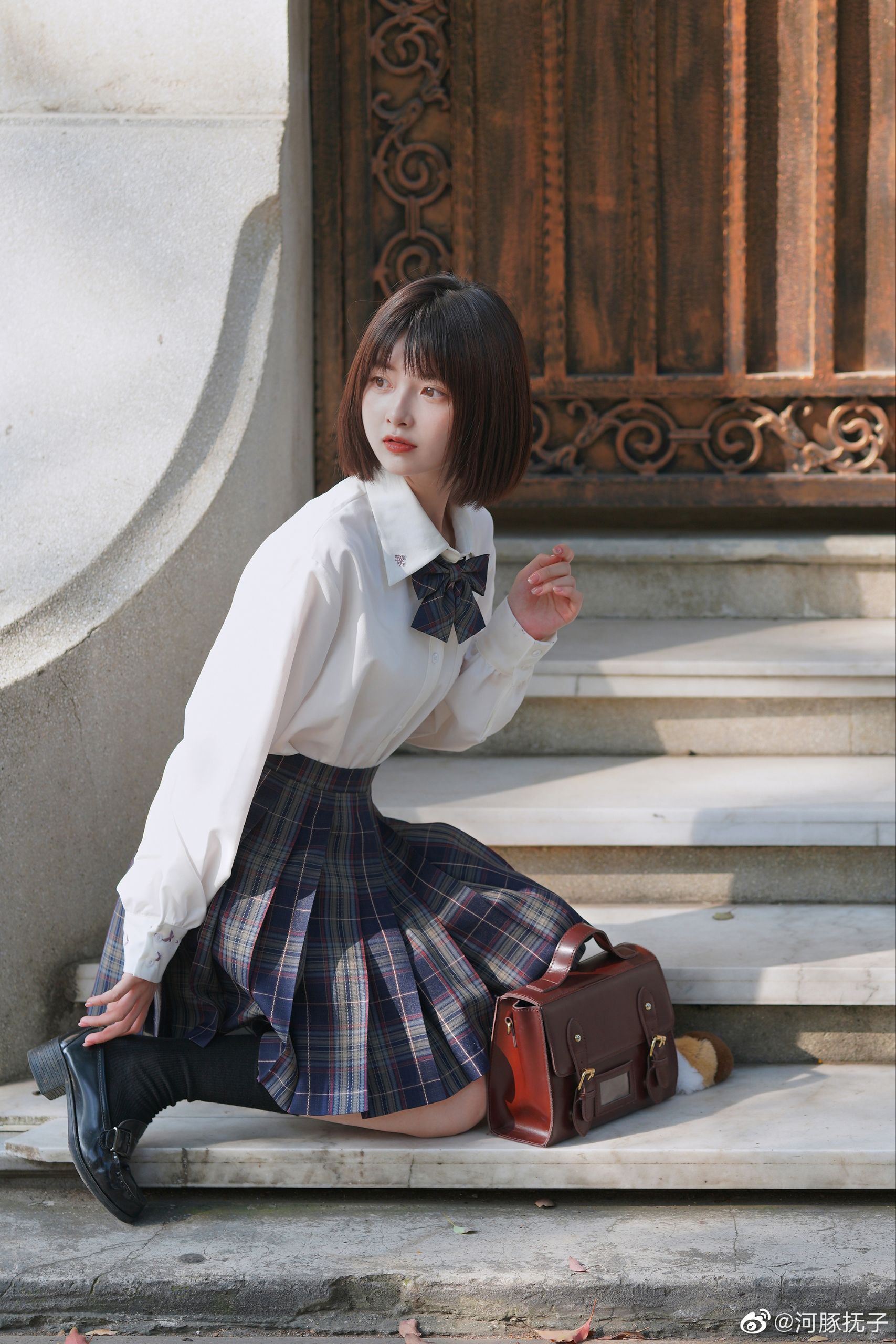 缘之空春日野穹(穹妹)白丝旗袍COS